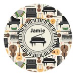 Musical Instruments Round Decal (Personalized)