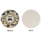 Musical Instruments Round Linen Placemats - APPROVAL (single sided)