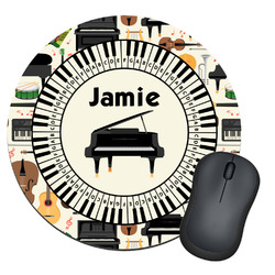Musical Instruments Round Mouse Pad (Personalized)