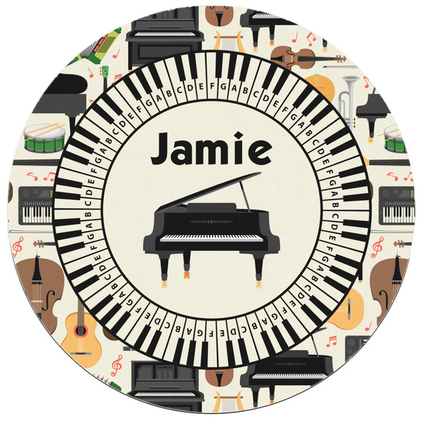 Musical Instruments Round Mousepad - APPROVAL