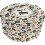 Musical Instruments Round Pouf Ottoman (Personalized)