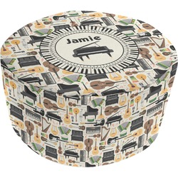 Musical Instruments Round Pouf Ottoman (Personalized)