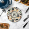 Musical Instruments Round Stone Trivet - In Context View
