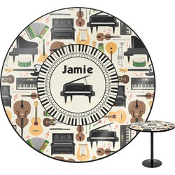Musical Instruments Round Table - 24" (Personalized)