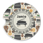Musical Instruments Sandstone Car Coaster - Single (Personalized)