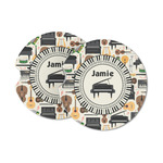 Musical Instruments Sandstone Car Coasters (Personalized)