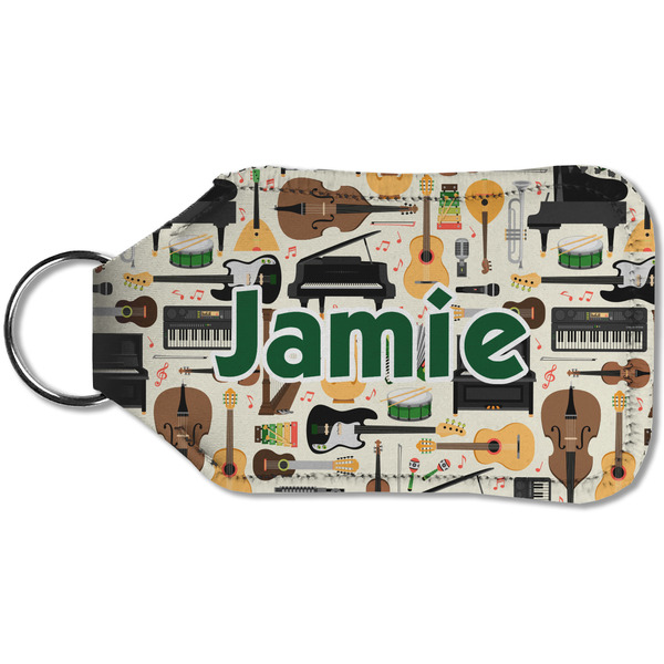 Musical Instruments Sanitizer Holder Keychain - Small (Back)