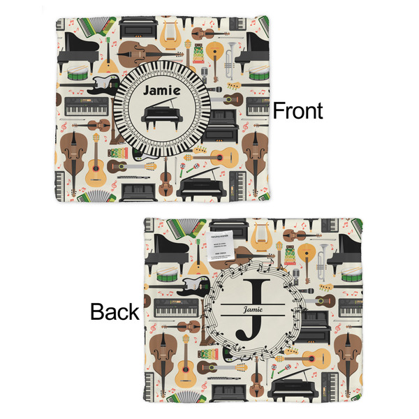 Musical Instruments Security Blanket - Front & Back View