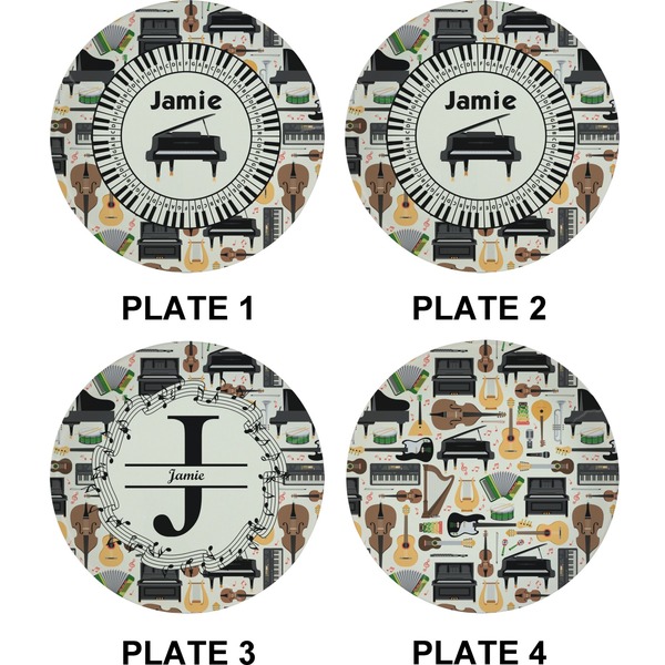 Musical Instruments Set of Appetizer / Dessert Plates (Approval)