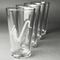 Musical Instruments Set of Four Engraved Pint Glasses - Set View