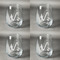 Musical Instruments Set of Four Personalized Stemless Wineglasses (Approval)