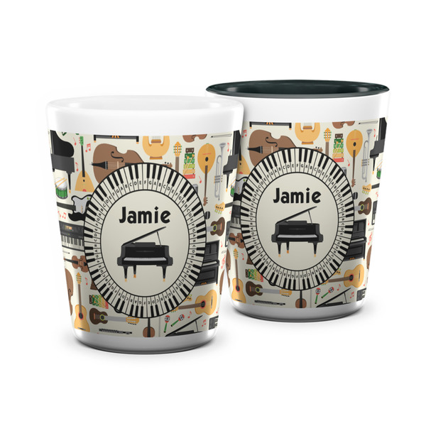 Custom Musical Instruments Ceramic Shot Glass - 1.5 oz (Personalized)