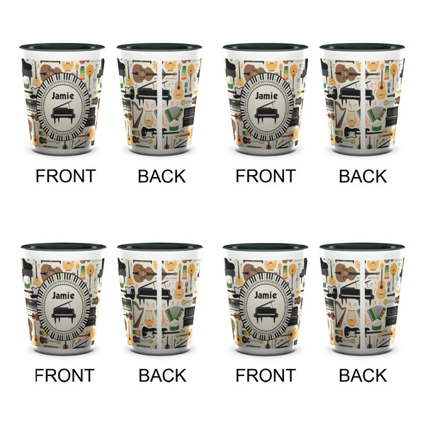Musical Instruments Shot Glassess - Two Tone - Set of 4 - APPROVAL