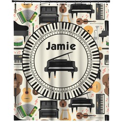 Musical Instruments Extra Long Shower Curtain - 70"x84" (Personalized)