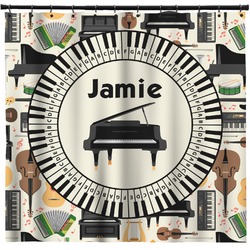 Musical Instruments Shower Curtain - Custom Size (Personalized)