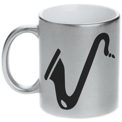 Musical Instruments Metallic Silver Mug (Personalized)