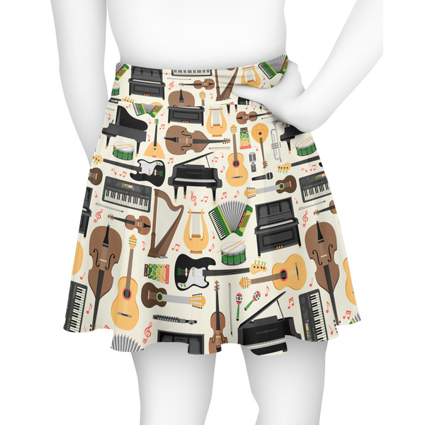 Musical Instruments Skater Skirt - Back