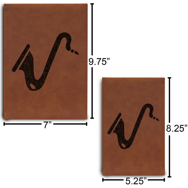 Musical Instruments Sketch Book Size Comparison w/ Dimension