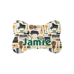 Musical Instruments Bone Shaped Dog Food Mat (Small) (Personalized)
