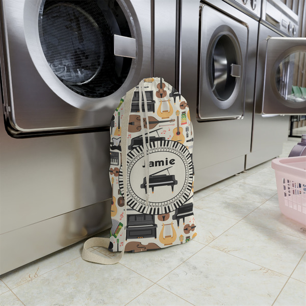 Musical Instruments Small Landry Bag - In Context