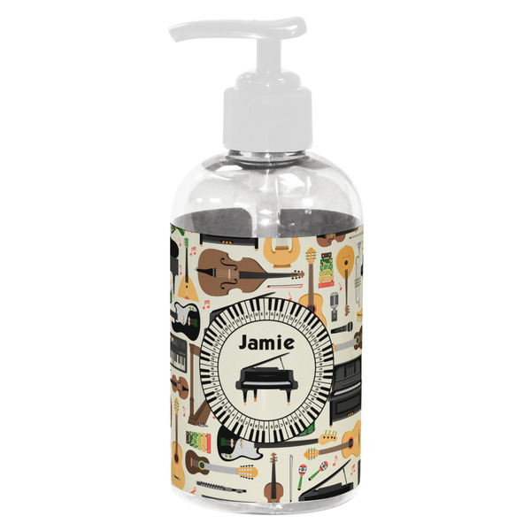 Custom Musical Instruments Plastic Soap / Lotion Dispenser (8 oz - Small - White) (Personalized)