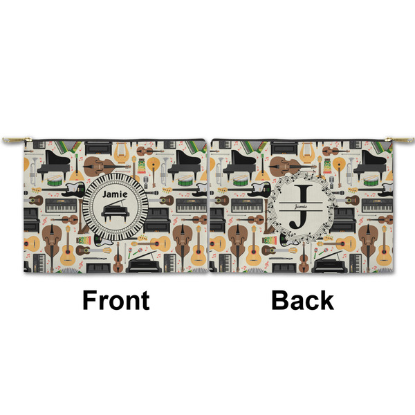 Musical Instruments Small Zipper Pouch Approval (Front and Back)