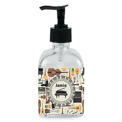 Musical Instruments Glass Soap & Lotion Bottle - Single Bottle (Personalized)
