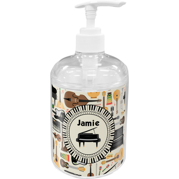 Custom Musical Instruments Acrylic Soap & Lotion Bottle (Personalized)