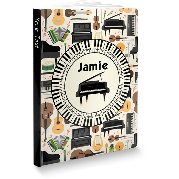 Custom Musical Instruments Softbound Notebook - 7.25" x 10" (Personalized)