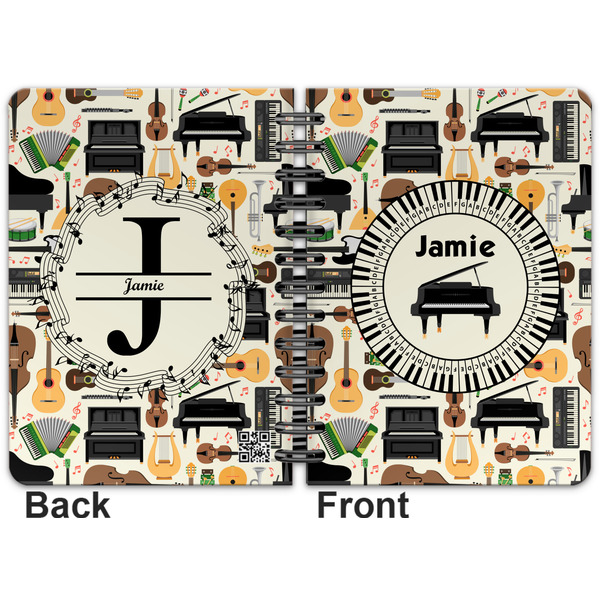 Musical Instruments Spiral Journal 5 x 7 - Apvl