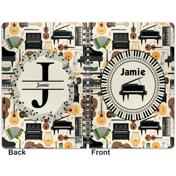 Musical Instruments Spiral Journal 7 x 10 - Apvl