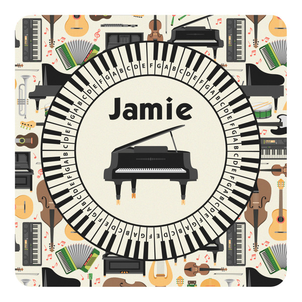 Custom Musical Instruments Square Decal (Personalized)