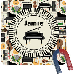 Musical Instruments Square Fridge Magnet (Personalized)