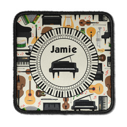 Musical Instruments Iron On Square Patch w/ Name or Text