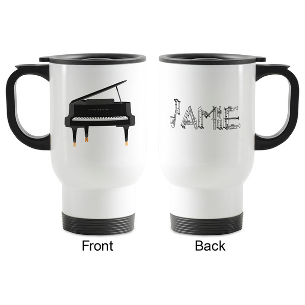 Musical Instruments Stainless Steel Travel Mug with Handle - Apvl
