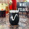 Musical Instruments Stainless Wine Tumblers - Black - Single Sided - In Context