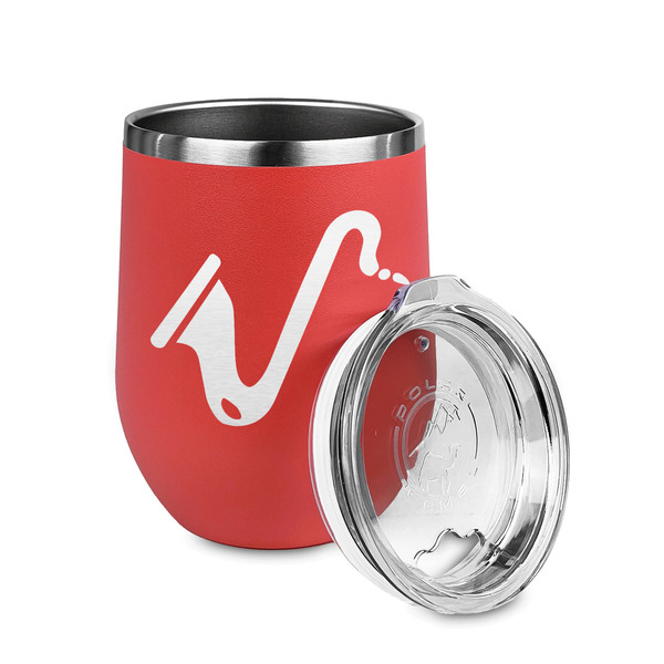 Musical Instruments Stainless Wine Tumblers - Coral - Single Sided - Alt View