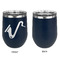 Musical Instruments Stainless Wine Tumblers - Navy - Single Sided - Approval