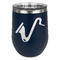 Musical Instruments Stainless Wine Tumblers - Navy - Single Sided - Front