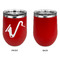 Musical Instruments Stainless Wine Tumblers - Red - Single Sided - Approval