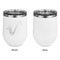 Musical Instruments Stainless Wine Tumblers - White - Single Sided - Approval