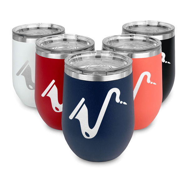 Musical Instruments Steel Wine Tumblers Multiple Colors