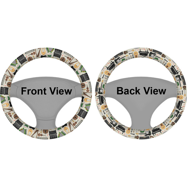 Musical Instruments Steering Wheel Cover- Front and Back