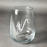 Musical Instruments Stemless Wine Glass (Single)