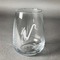 Musical Instruments Stemless Wine Glass - Front/Approval