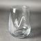 Musical Instruments Stemless Wine Glass - Engraved