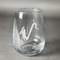 Musical Instruments Stemless Wine Glass (Single)
