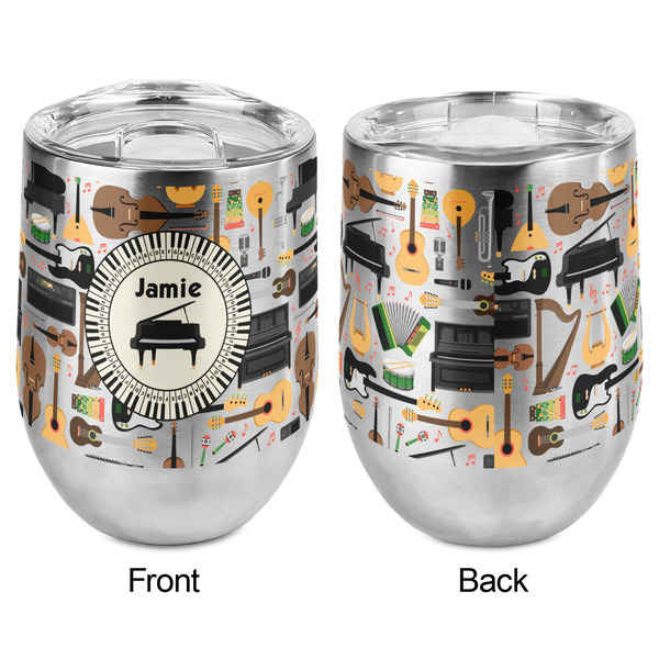Musical Instruments Stemless Wine Tumbler - Full Print - Approval