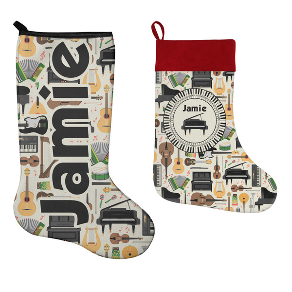 Musical Instruments Stockings - Side by Side compare