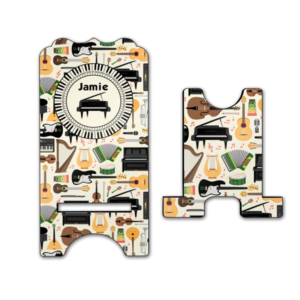 Musical Instruments Stylized Phone Stand - Front & Back - Large